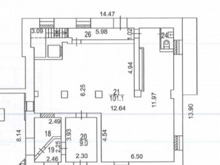 Фотография Аренда помещения свободного назначения, 146 м² , Кутузовский проспект 10  №7