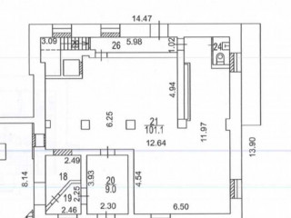 Фотография Аренда помещения свободного назначения, 146 м² , Кутузовский проспект 10  №13