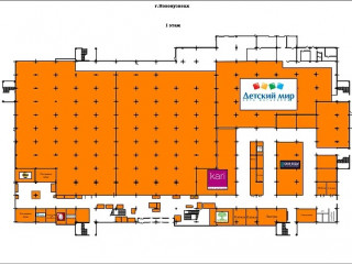 План помещения: Торговый центр Сибирский городок в Новокузнецке, №1