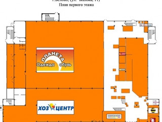 План помещения: Торговый центр Сибирский городок в Белово, №1