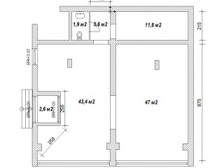 План помещения: Аренда помещения свободного назначения, 114 м² , Белоостровская улица 35 , №1