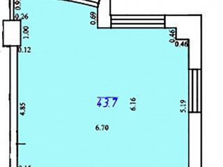 План помещения: Аренда помещения свободного назначения, 44 м² , улица Луначарского 5 , №1