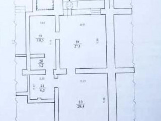 План помещения: Аренда помещения свободного назначения, 76 м² , улица Александра Хохлова, №1