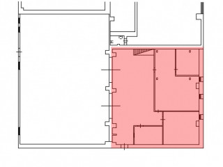 План помещения: Аренда склада, 264 м² , Масляный переулок  , №1