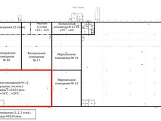 План помещения: Аренда склада, 3535 м² , Московское шоссе  , №1