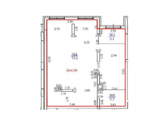 Фотография Аренда магазина, 84 м² , Бакинских комиссаров ул 33а  №6