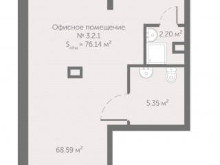 Продажа помещения свободного назначения 76 м² Октябрьская набережная 40 