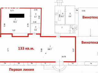 Фотография Аренда помещения свободного назначения, 188 м² , Преображенская площадь 2  №2