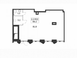 Фотография Аренда помещения свободного назначения, 82 м² , проспект Лихачёва 18к1  №4