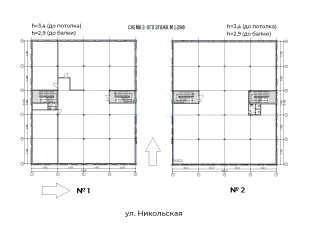 План помещения: Аренда помещения свободного назначения, 3000 м² , Центральная улица 1А/1 , №3