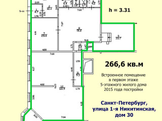 Фотография Аренда помещения свободного назначения, 266 м² , 1-я Никитинская улица 30АБ  №6