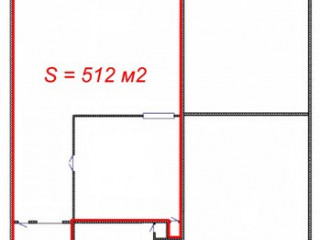 План помещения: Аренда склада, 512 м² , улица Латышских Стрелков  , №1