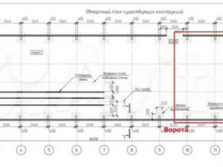 План помещения: Аренда склада, 380 м² , улица Салова  , №1