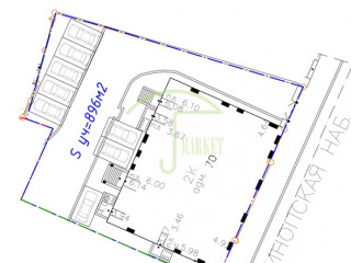 Фотография Продажа офиса, 923 м² , Синопская набережная 68 №14 Фотография Продажа офиса, 923 м² , Синопская набережная 68 №14