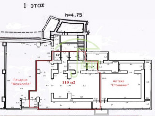 Фотография Аренда магазина, 110 м² , проспект Славы 12к1 №4 Фотография Аренда магазина, 110 м² , проспект Славы 12к1 №4