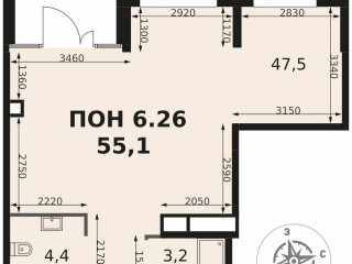 Фотография Продажа офиса, 55 м² , Олимпийская улица 1  №1