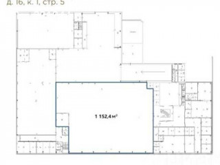 Фотография Аренда помещения свободного назначения, 1152 м² , Нагатинская улица 16к1с5  №2