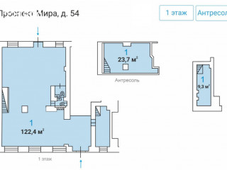 Фотография Аренда помещения свободного назначения, 155 м² , проспект Мира 54  №5 Фотография Аренда помещения свободного назначения, 155 м² , проспект Мира 54  №5