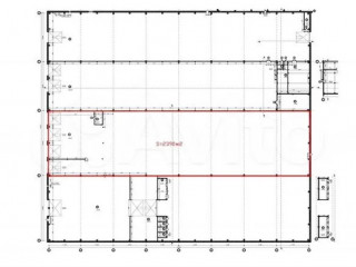 План помещения: Аренда производственного помещения, 2390 м² , Финляндская улица  , №1