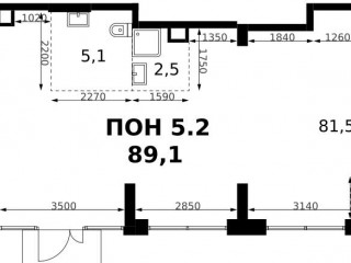 Продажа помещения свободного назначения 89 м² Монтажная улица вл8/24
