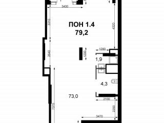 Продажа помещения свободного назначения 79 м² микрорайон Клязьма-Старбеево 1