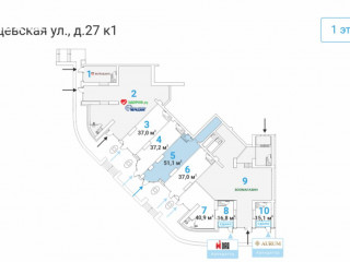 Фотография Аренда помещения свободного назначения, 51 м² , Ярцевская улица 27к1 №3 Фотография Аренда помещения свободного назначения, 51 м² , Ярцевская улица 27к1 №3