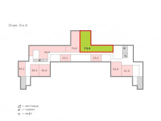 Фотография Аренда офиса, 75 м² , Бумажная улица 16к1  №2