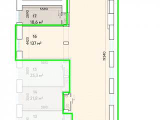 Фотография Аренда помещения свободного назначения, 137 м² , Ленинский проспект 81/2  №3