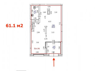 Фотография Аренда помещения свободного назначения, 61 м² , Печатников ул 1 №7 Фотография Аренда помещения свободного назначения, 61 м² , Печатников ул 1 №7
