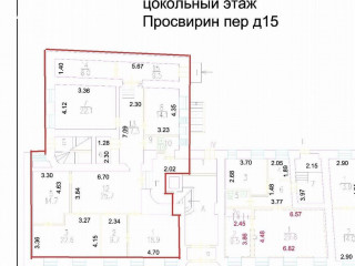 Аренда помещения свободного назначения 181 м² Просвирин переулок 15 