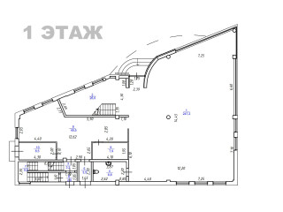 План помещения: Продажа помещения свободного назначения, 694 м² , улица Владимира Высоцкого 2Б , №1