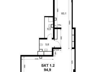 Фотография Продажа помещения свободного назначения, 95 м² , Строительный проезд 9 №1 Фотография Продажа помещения свободного назначения, 95 м² , Строительный проезд 9 №1