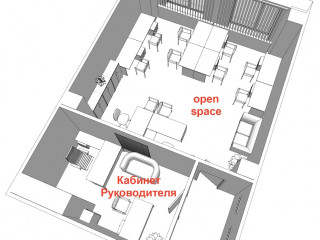 План помещения: Аренда офиса, 86 м² , Партийный переулок 1к57с3 , №2
