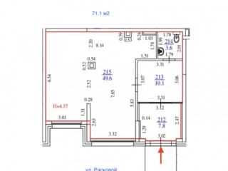 Фотография Аренда помещения свободного назначения, 71 м² , Расковой ул 8  №10