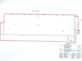 План помещения: Аренда склада, 1259 м² , Воздухоплавательная улица  , №1