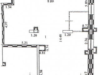 План помещения: Аренда офиса, 116 м² , Муравская улица 46к1 , №1 План помещения: Аренда офиса, 116 м² , Муравская улица 46к1 , №1