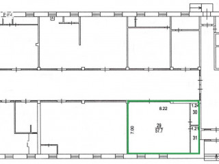 Фотография Аренда помещения свободного назначения, 66 м² , Комсомольский проспект 24с1  №2