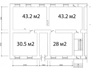 План помещения: Аренда офиса, 156 м² , улица Урицкого 4 , №1