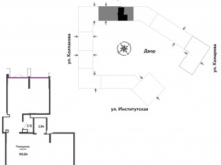 Продажа помещения свободного назначения 108 м² улица Комарова 17А 