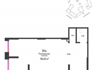 Продажа помещения свободного назначения 78 м² улица Коларова 17 