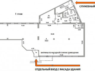Фотография Аренда помещения свободного назначения, 415 м² , Волгоградский проспект 9с1  №7