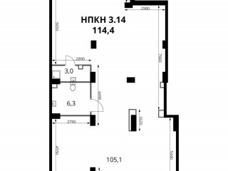 Продажа помещения свободного назначения 114 м² микрорайон Купелинка 1