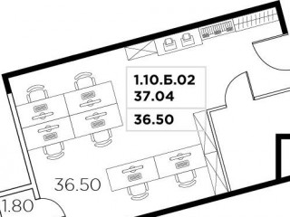 Фотография Продажа офиса, 38 м² , улица Маршала Прошлякова 23  №2