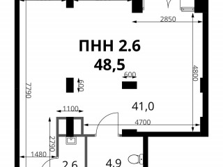 Продажа помещения свободного назначения 49 м² Комсомольская улица 16 