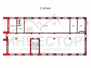 План помещения: Продажа склада, 530 м² , Корабельная улица 15к5 , №2