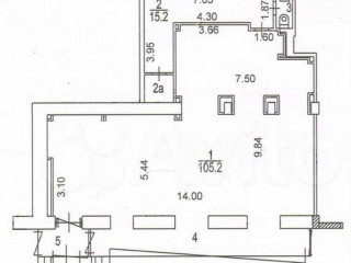 Фотография Аренда помещения свободного назначения, 142 м² , Ленинский проспект 62/1  №2