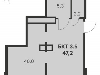 Продажа помещения свободного назначения 47 м² Центральная улица 2 