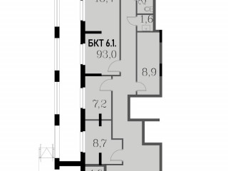 Продажа помещения свободного назначения 93 м² посёлок Развилка 46