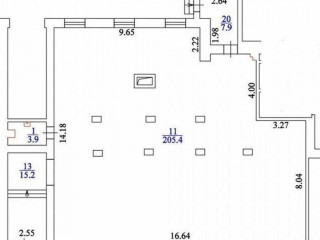 Аренда помещения свободного назначения 220 м² улица Народного Ополчения 49к1 