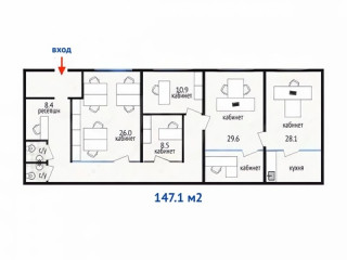 Фотография Аренда помещения свободного назначения, 147 м² , Гастелло ул 25  №14